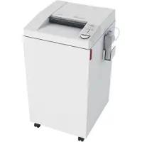 Ideal Aktenvernichter 3105 SMC, Minischnitt 0,8 x 5 mm, P-7, 140 l, 11-12 Blatt Schnittleistung, Öler, mit Rollen, Blauer Engel, grau