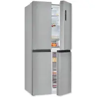 Exquisit Multidoor MD425-150-040C inoxlook | No Frost | Nutzinhalt: 421 L | Temperaturregelung | Alarm
