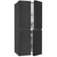 Exquisit Multidoor MD425-150-040C inoxlook-az | No Frost | Nutzinhalt: 421 L | Temperaturregelung | Alarm