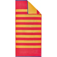 Dyckhoff Strandtuch "Stripes", rot, B:80cm L:180cm, Zwirnfrottee, Obermaterial: 100% Baumwolle, Handtücher, Strandtuch, 100% Baumwolle