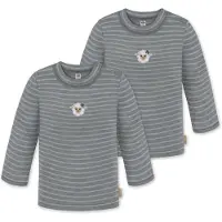 Normani 2er Pack Baby Merino Longsleeve „Taupo" - 9465