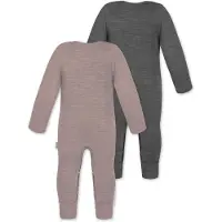 Normani 2er Pack Baby Merino Strampler „Tangoio" - 9595