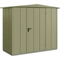 Hörmann , Metall-Gerätehaus Berry Modern mit Satteldach Typ 1, 259 x 121 cm, schilfgrün, 3,1 m², 1-flüglige Tür