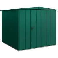 Hörmann , Metall-Gerätehaus Berry Modern mit Satteldach Typ 2, 259 x 248 cm, moosgrün, 6,4 m², 1-flüglige Tür