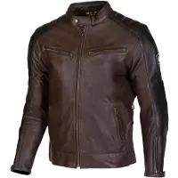 Merlin Chase II D3O Motorrad Lederjacke, schwarz/braun, 46