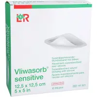 Lohmann & Rauscher GmbH & Co. KG Vliwasorb Sensitive 12,5x12,5 cm superab 10 St