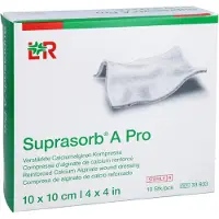 Suprasorb A Pro Calciumalginat Kompr.10x10 cm 10 St Kompressen