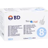 Docpharm GmbH BD THIN Wall Pen-Nadeln 0,25 31 Gx8 mm 100 St