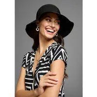 Laura scott Sonnenhut im eleganten Look, knautsch und faltbar