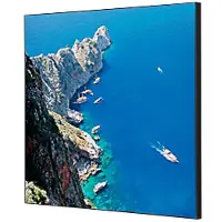 SHOWDOWN Textile Wanddekoration Meeresfelsen Mehrfarbig Aluminium