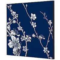 SHOWDOWN Textile Wanddekoration Japanische Kirschblüte Mehrfarbig Aluminium