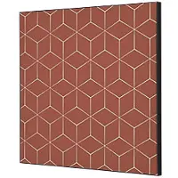 SHOWDOWN Textile Wanddekoration Hexagon Mehrfarbig Aluminium