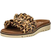 Ara Pantolette "Pantoletten Lederimitat", Damen, Gr. 41, braun (beige, braun), Lederimitat, Schuhe Pantolette