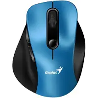 Genius Kabellose Maus, Ergo 9000S, schwarz-blau, optisch, 2400DPI