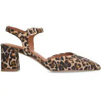 No Stress Veloursleder-Pumps mit Leoprint | Größe 37