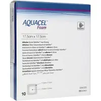 ConvaTec (Germany) GmbH Aquacel Foam Adhäsiv 17,5x17,5 cm Verban 10 St