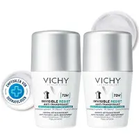 VICHY DEO Roll-on 72h Anti-Flecken Invisible DP 2x50 ml Creme
