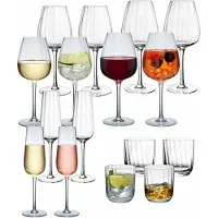 Villeroy & Boch Gläser-Set "Gläserset Rose Garden 16er Set transparent" Spülmaschinengeeignet
