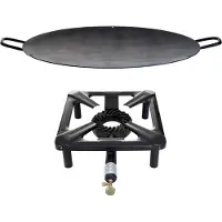 All'Grill Hockerkocher-Set (klein) mit Eisen-Wok/Grillschale Ø 50 cm - ohne Zündsicherung