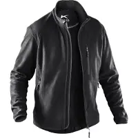 Kübler Fleecejacke Schwarz 4XL