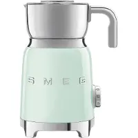 Smeg MFF01 WHEU /CREU /BLEU /PGEU /RDEU /PBEU/PKEU Stand-Milchaufschäumer, 0,6 l FÃ1/4llmenge, Induktions-Aufwärmfunktion, Verschiedene Temperatureinstellungen, Automatische Abschaltung