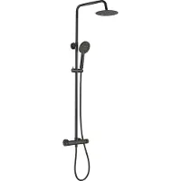 Loge Design Duschsäule mit Armatur Schwarz