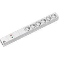 Bachmann 19" Steckdosenleiste 6-fach mit GVS ohne Schalter