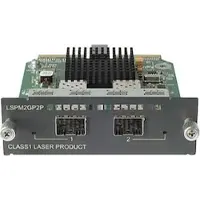 HP HPE 5500/4800 2-port GbE SFP Module, Gigabit Ethernet, 10,100,1000 Mbit/s, SFP, 5500/4800, 2 x SFP (mini-GBIC)
