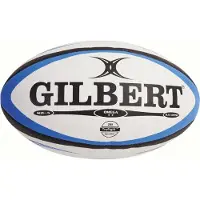 Gilbert Rugby-Ball Match Omega Blau - Größe 5