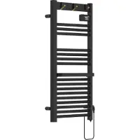 Pro-Tec Handtuchheizkörper ’Uvdal‘ Aluminium 105 x 50 cm Schwarz