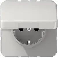 JUNG Steckdose 1f lgr glz CD UP m.BS Klappd CD1520BFKIKLLG