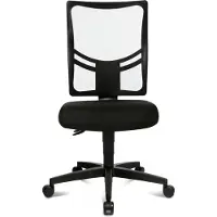 Topstar Bürodrehstuhl ohne Armlehnen, schwarz