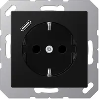 Albrecht Jung GmbH & Co. KG A 1520-18 C SWM USB-Steckdose USB Typ C graphitschwarz/matt Serie A550