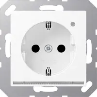JUNG SCHUKO Steckdose mit LED-Licht A1520-OWWMLNW