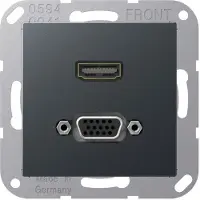 JUNG HDMI-Steckdose A UPmont Kanaleinb 1data MAA1173ANM