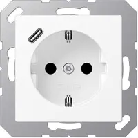 JUNG A1520-18CWWM m.USB Typ C Steckdose SCHUKO
