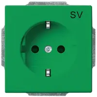 Busch-Jaeger SCHUKO Steckdosen-Einsatz mit Aufdruck 2CKA002011A6260