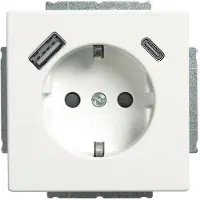 Busch-Jaeger SCHUKO Steckdose USB-A+C 20 EUCB2USBAC-884 (2CKA002011A6310)