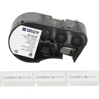 Brady M4-124-490, FreezerBondz(TM), Polyester, Schwarz auf weiss, 12.70 x 41.91 mm, permanent (180