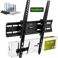 King Mount TV Wandhalterung KG-1004 | 23" - 65" | Vesa 75x75 - 400x400 | 45 kg | Schwarz