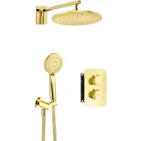 Deante Concealed shower set with thermostatic BOX