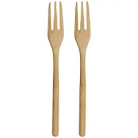 Asa selection ASA 2er Set Gabeln, natur L. 15 cm, B.1,8 cm, H. 1,2 c wood