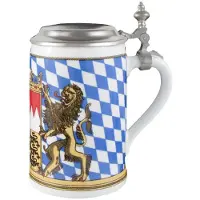 Seltmann Bayern Bierkrug mit Deckel