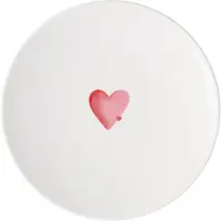 Villeroy Boch Frühstücksteller "Frühstücksteller Sending Love With Love ø 21,2 cm weiß-rot"