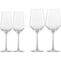 Zwiesel Glas Wein- und Champagnerglas Pure (4er Set)