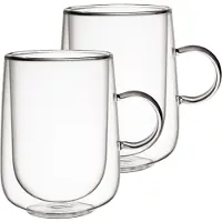 Villeroy & Boch Thermoglas "Latte-Macchiato-Gläser Artesano Hot & Cold 360 ml 2er Set transparent", bunt (transparent), 2 tlg., Glas, Trinkgefäße, Thermoglas