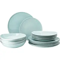 Rosenthal Junto, Servierset, Rund, Porzellan, Grün, 317 mm, 320 mm