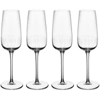 Villeroy & Boch Champagnerglas "Sekt- / Champagnergläser Afina 120 ml 4er Set transparent"