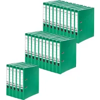 Falken Recycolor Ordner, DIN A4, Rückenbreite 50 mm, 25 Stück, grün