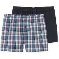 Schiesser Jungen Web-Boxershorts, 2er Pack - Teens, Webware, Unterwäsche, Baumwolle